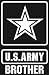 All Products : U.S. ARMY BROTHER STAR Logo white window sticker