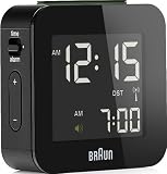 Braun Digital Travel Clock, Black