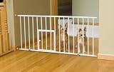 Carlson 0680PW Mini Gate with Pet Door, White