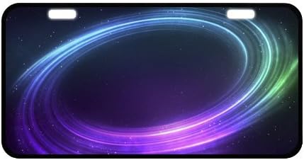 Aurora License Plate with High Quality-11.8" X 6.1" inches-Black Trim