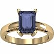 14K Yellow Gold Iolite Ring