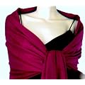 Stunning Plain Pashmina Shawl Scarf Wrap 9 Colours New - Deep Orchid