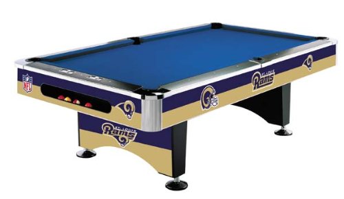 NFL Team Logo 8 Foot Pool Table WITH Logo Felt Style: St. Louis Rams