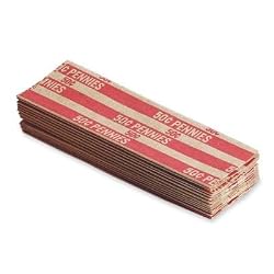 MMF216020007 - Flat Kraft Paper Coin Wrappers