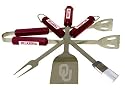 Oklahoma Sooners 4 piece Barbecue (BBQ) set - NCAA