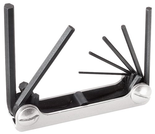 Klein 70582 3-5/8-Inch Folding Hex-Key Set with 7 Metric Sizes