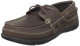 crocs Men's Harborline Boat Shoe,Espresso/Black,11 M Us