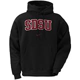 Nike - Nike San Diego State Aztecs Black Classic Logo Hoody Sweatshirt