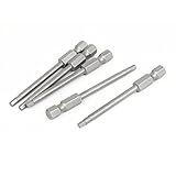 uxcell 磁気 電気六角スクリュードライバー ビット 5本入り 5mmx65mmxH3.0