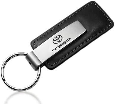 TRD Black Leather Key Chain For Toyota
