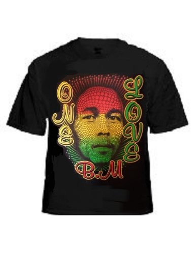 Bob Marley One Love B. M 2XL Black T-Shirt