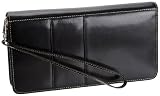 Kena Kai DataSafe Italian Leather Zippered Travel Wallet