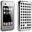 DLO HybridShell Case with Non-Slip Silicone Back for iPod touch 1G (Clear with Black Dots)