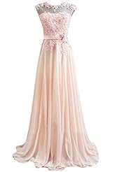 2015 Lace Jeweled Prom Dress  with a Brush/Sweep Train 