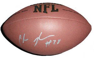 Chris Johnson Signed NFL Football Tennessee Titans