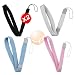 Wrist Strap Premium Combo for Nintendo Wii from eForCity, incldue Black / White / Light Blue / Pink