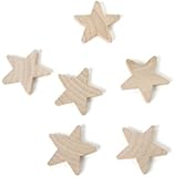 Darice 9150-77 Unfinished Wood Natural Rounded Start, 1-1/2-Inch