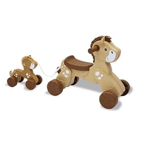 Mookie Moose Mountain Apple the Pony Ride-on and Lil Dumplin Pull-along