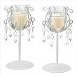 Crystal Drop Votive Stands