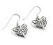 Celtic Knot Eternal Heart Sterling Silver Hook Earrings