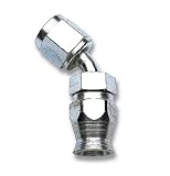 Edelbrock / Russell 620411 -6 AN Endura Powerflex Power Steering 45 Degree Hose End