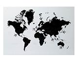 PT HOME TN872 Memoboard World Map magnetisch Stahl
