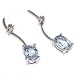 SAVE 71% 14K Aquamarine & Diamond Earrings by Designer Michael Valitutti from Exotic & Rare Gemstone Collection - OVERSTOCK Clearance Sale!