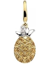 Yellow Sapphire & Diamond Pineapple Charm