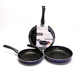 Buon Appetito 2-Pack 9.5 and 11 inch Saute Pans, Blue by Bialetti Buon Appetito 2-Pack 9.5 and 11 inch Saute Pans, Blue by Bialetti