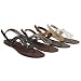 Bamboo by Journee Studded Keyhole Vamp Sandal