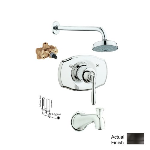 Grohe KTS19614 34124R ZB0 Seabury Shower Rubbed