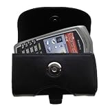 Horizontal Leather Case with Belt Clip/Loop for the Blackberry 7130e