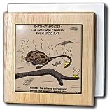 San Diego Kangaroo Rat - Extinct - 6 Inch Tile Napkin Holder