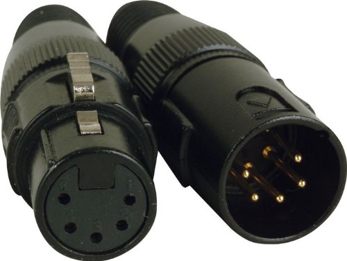 American DJ 5-Pin Male - Female XLR Connectors