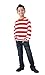 Child/Teen Long Sleeve Striped Shirt Red White