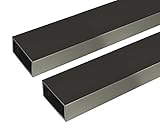 アルミ形材 ｱﾙﾐ角ﾊﾟｲﾌﾟ 2m 2.0x25x50mm ｽﾃﾝｶﾗｰ 2本組　　安田