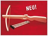 Armbrust mit Holzbügel, incl. 3 Pfeilen, ca. 54 cm