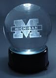 University of Michigan Wolverines Lighted Etched Globe