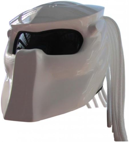 X-FF Fiber Factory - Predator Motorcycle Helmet - X1 White Base (m)