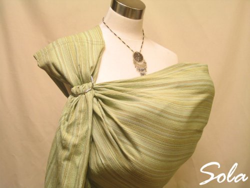 【送料無料】 リング付きスリング しじら織り BS-10（グリーン）