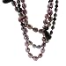 Purple Dyed Pearl Necklace with Amethyst Stones