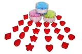 Silicon / Silicone Chocolate Moulds 24pk Buy 1 Pack Get 1 Pack FREE (KC0089) [Colour may vary]