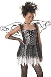 New Girls Kids Costume Black Dark Angel Dress Outfit Girls XL (Sizes 12-14)