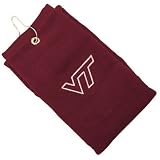 Virginia Tech Hokies Maroon Embroidered Velour Golf Towel