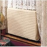 Indoor Air Conditioner Cover (Beige) (Large - 18 -20"H x 26 -28"W x 2"D)