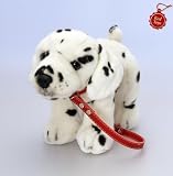 BuySurprise Present Deluxe 30cm Standing Dalmatian Puppy on Lead Soft Plush Dog by Keel Toys - Looks Real and Feels Real Puppy - A Great Gift for Dog Lovers