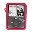 Apple iPod Nano 3 (3rd Generation) Swirly Line Soft Rubber Silicone Protector Skin Case Hot Pink 05TK