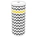 InterDesign Una Chevron Free Standing Toilet Paper Holder for Bathroom - Gray/Yellow