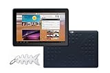 Samsung Galaxy Tab 10.1-Inch Tablet Silicone Skin Case Gel Cover- Black + Fishbond keychain