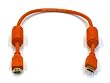 HDMI 1.3a Cable 28AWG - 1.5ft w/Ferrite Cores (Gold Plated Connectors) - ORANGE